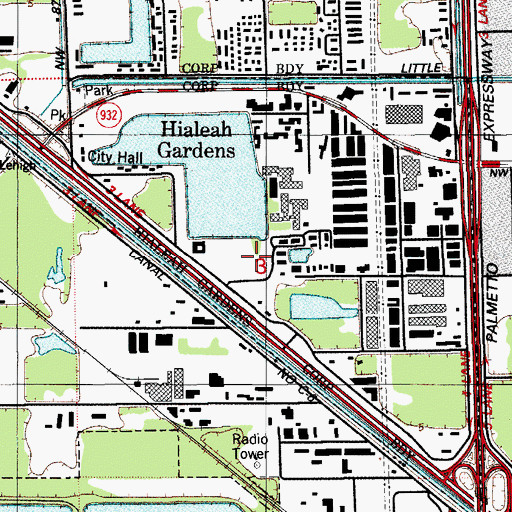 Topographic Map of Ultramont Mall, FL