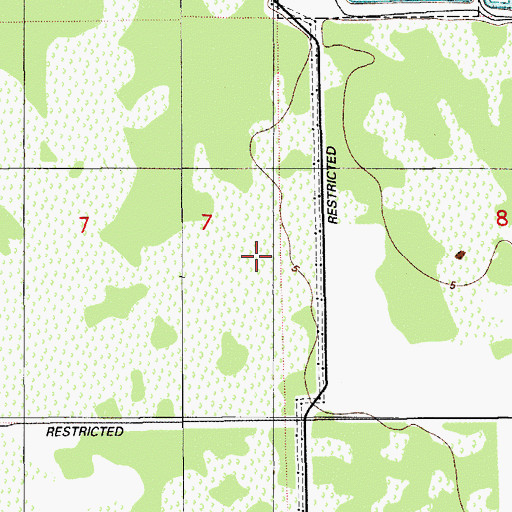 Topographic Map of Palm Springs Village Shopping Center, FL