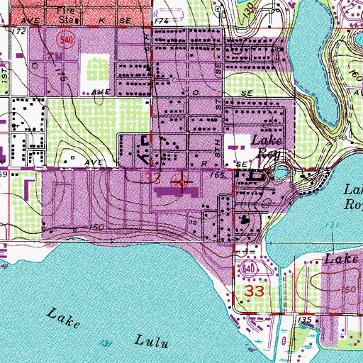 Topographic Map of Sunshine Plaza, FL