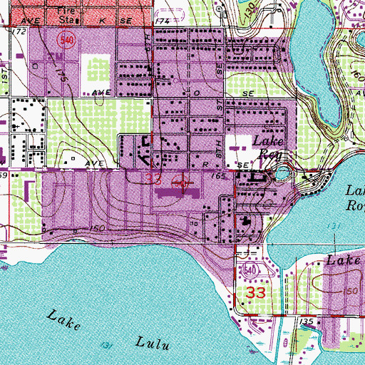 Topographic Map of Sunshine Plaza, FL