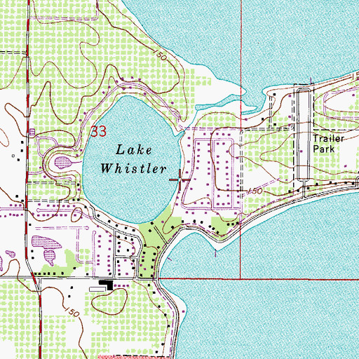 Topographic Map of Southlan Shopping Center, FL
