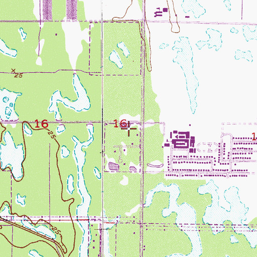 Topographic Map of Melbourne Plaza, FL