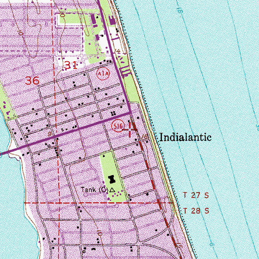 Topographic Map of Atlantic Plaza Center, FL