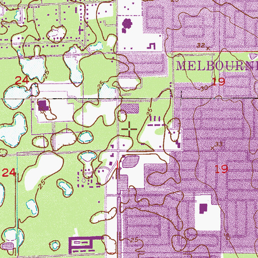 Topographic Map of Aurora Plaza, FL