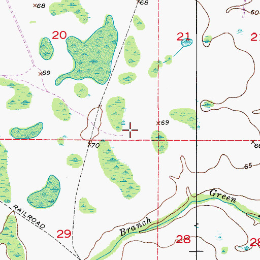 Topographic Map of Haines City Plaza, FL