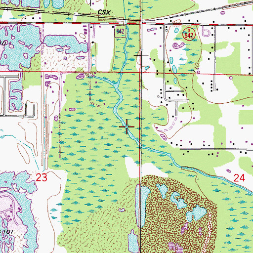 Topographic Map of Imperial Christina Plaza, FL