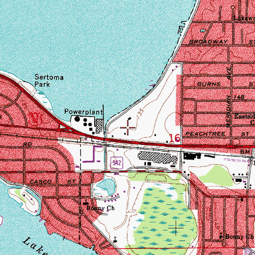Topographic Map of Ingraham Plaza, FL
