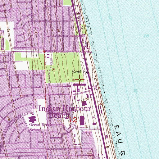 Topographic Map of Shoppers World, FL