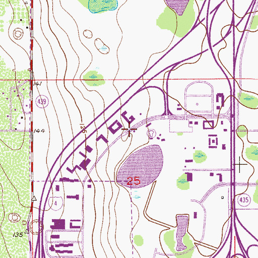 Topographic Map of Village International Shopping Center, FL