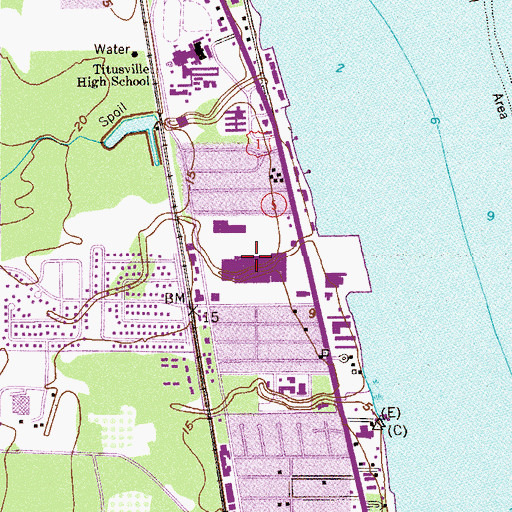 Topographic Map of Miracle City Mall, FL