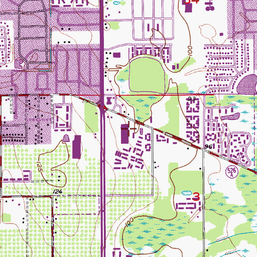 Topographic Map of Bayhill Plaza, FL