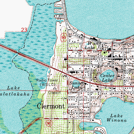 Topographic Map of Westgate Plaza, FL