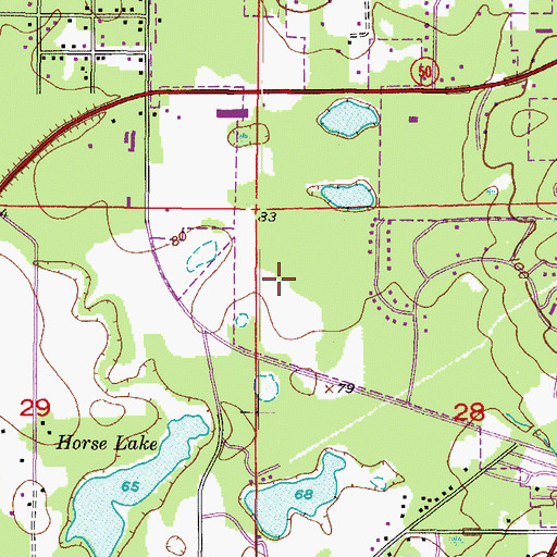 Topographic Map of South Square Shopping Center, FL