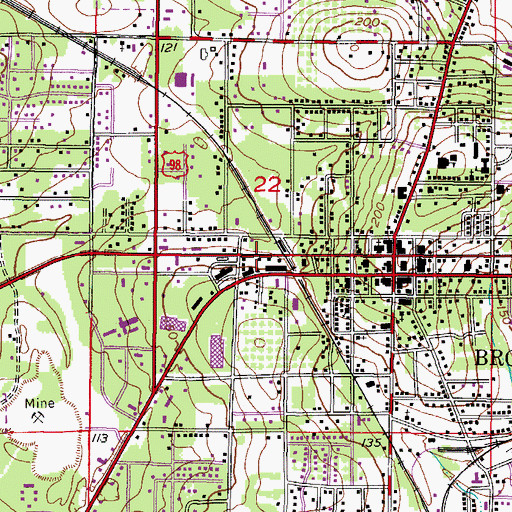 Topographic Map of Hernando Plaza, FL