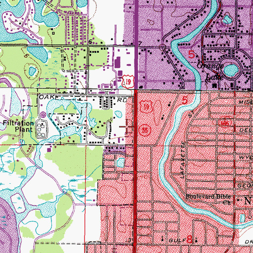 Topographic Map of Brown Commercial Center, FL
