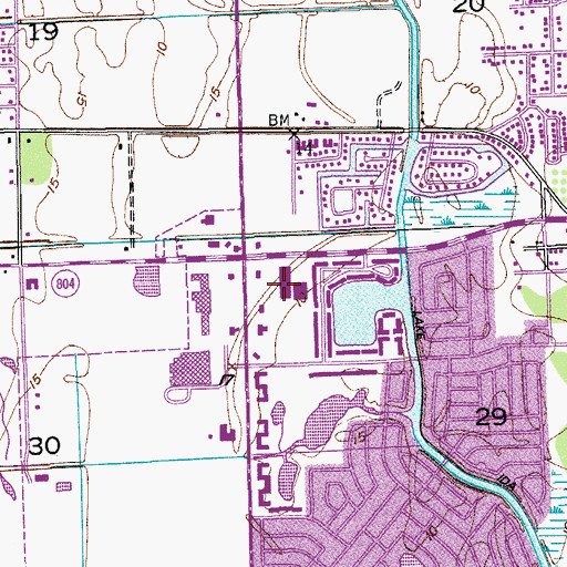 Topographic Map of Leisure Plaza, FL