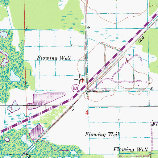 Topographic Map of Villas South Shopping Center, FL