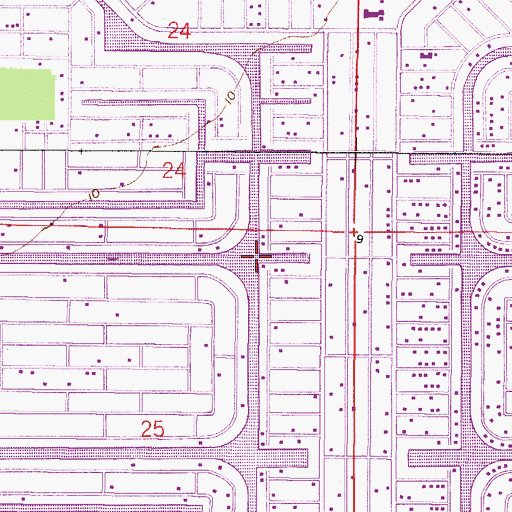 Topographic Map of La Plaza, FL
