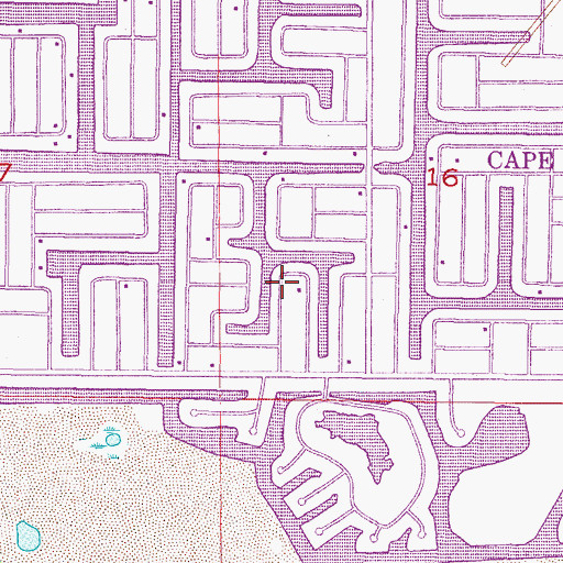 Topographic Map of McGregor Point Shopping Center, FL