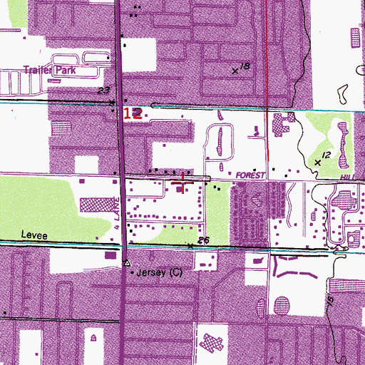 Topographic Map of Cedarbrook Plaza, FL