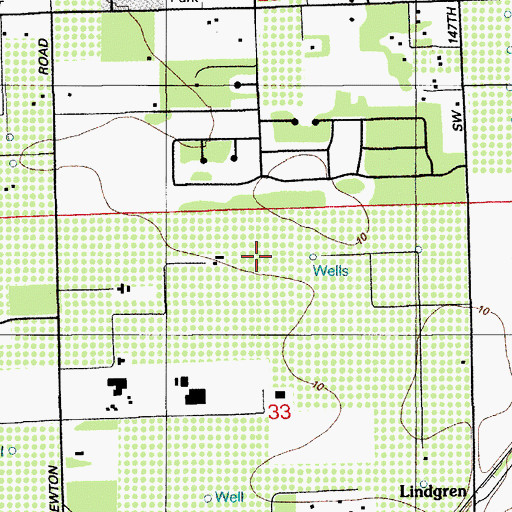 Topographic Map of Goulds Shopping Center, FL
