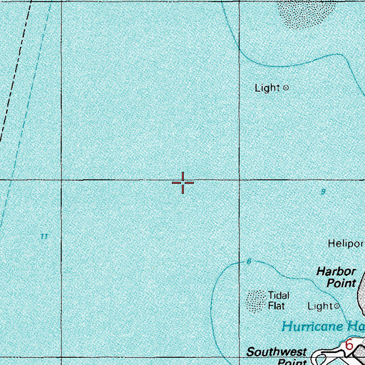 Topographic Map of Crandon Park Arcade Shopping Center, FL
