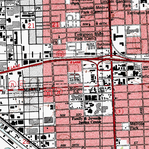 Topographic Map of Northway Plaza, FL