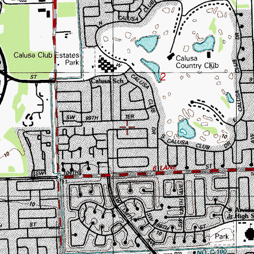 Topographic Map of Colonial Shopping Center, FL