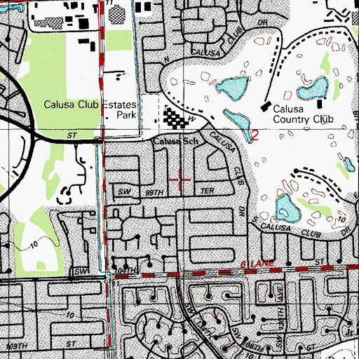 Topographic Map of Concord Shopping Plaza, FL
