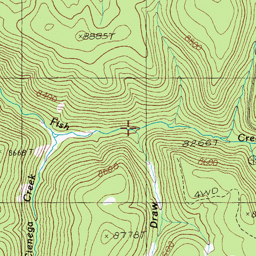 Topographic Map of Hagen Draw, AZ