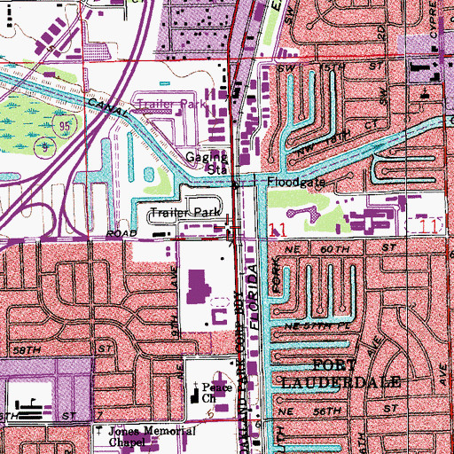 Topographic Map of The Prado, FL