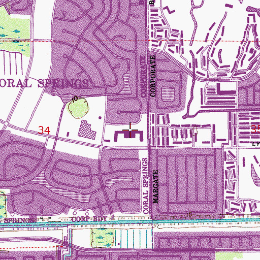 Topographic Map of Ramblewood Plaza, FL