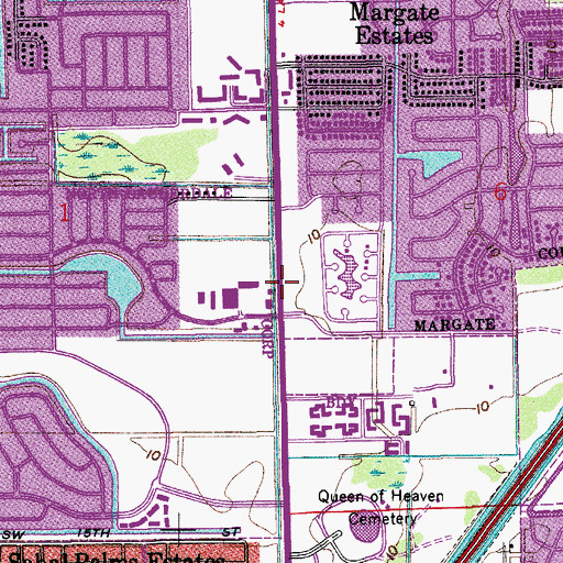 Topographic Map of Kimberly Plaza, FL