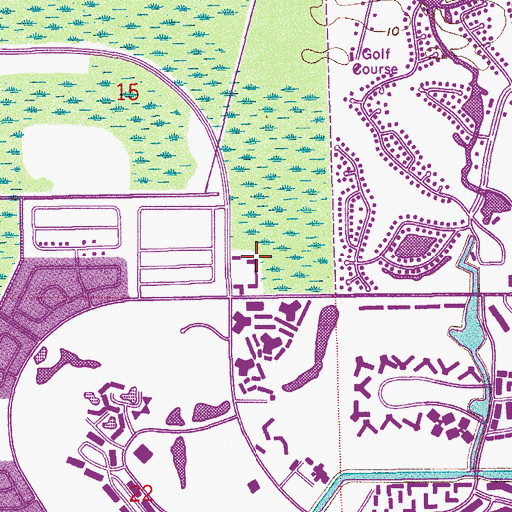 Topographic Map of Inverrary Plaza, FL