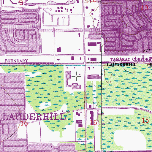 Topographic Map of Universal Plaza, FL