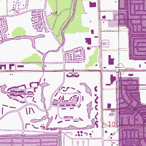 Topographic Map of Woodmont Plaza, FL