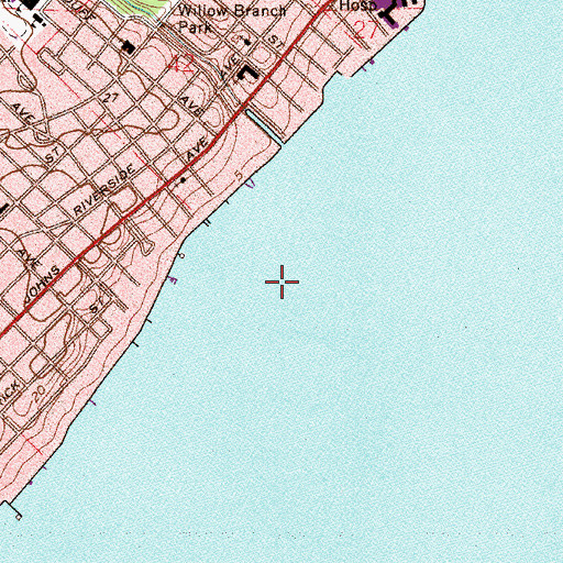 Topographic Map of Argyle Village Square, FL