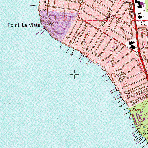 Topographic Map of Avondale Shopping Center, FL