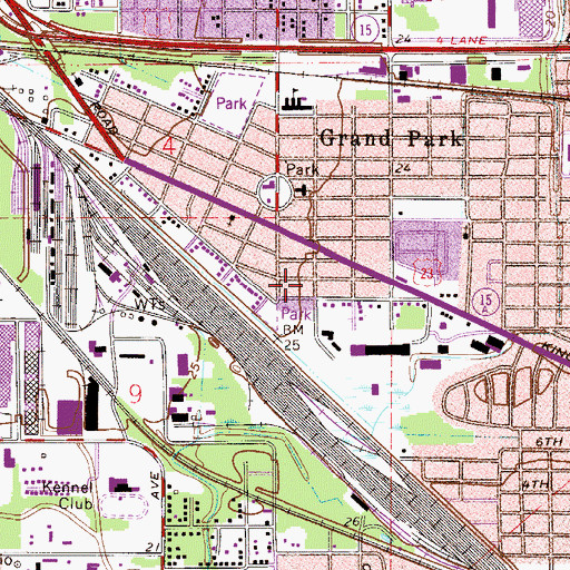 Topographic Map of The Market Place, FL