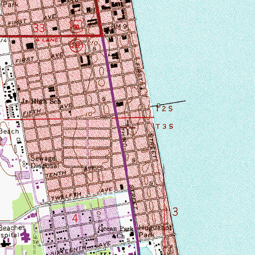 Topographic Map of Sleiman South Shopping Center, FL