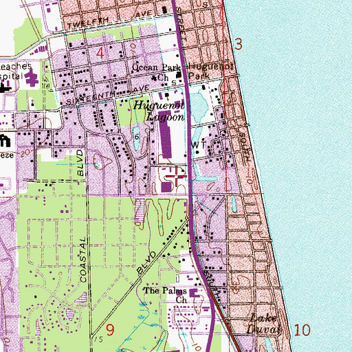 Topographic Map of Costa Verde Plaza, FL