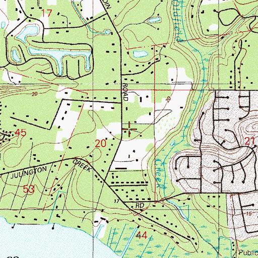 Topographic Map of Brierwood Plaza Village, FL