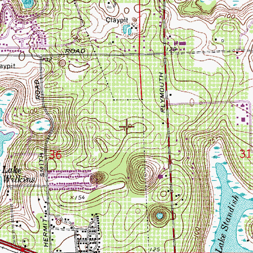 Topographic Map of Apopka Plaza, FL