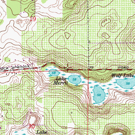 Topographic Map of Apopka Square, FL