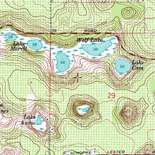 Topographic Map of Palm Plaza, FL