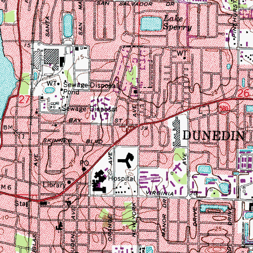 Topographic Map of Guy Plaza, FL