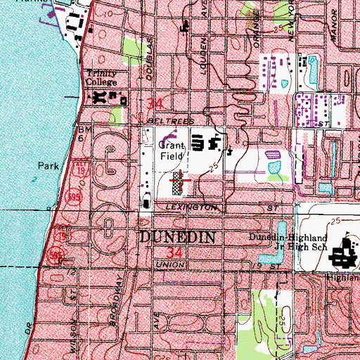 Topographic Map of Douglas Shopping Center, FL