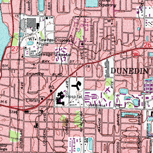 Topographic Map of Community Plaza, FL