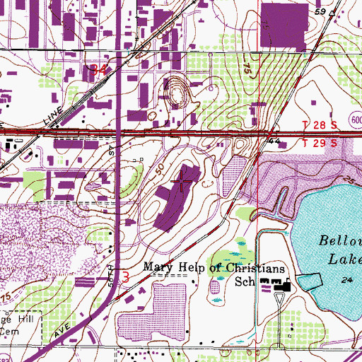 Topographic Map of Eastlake Square, FL