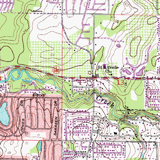 Topographic Map of Caladisa Shopping Center, FL